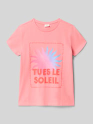 męski t-shirt o kroju regular fit z czystej bawełny od s.Oliver RED LABEL - 26