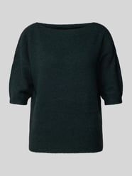 Sweter z dzianiny z rękawem o dł. 1/2 model ‘Pusity’ od OPUS Zielony - 15