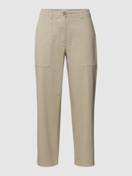 Verkürzte Hose mit Eingrifftaschen von Marc O'Polo Braun - 20