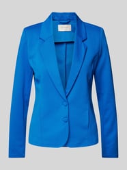 Blazer mit 2-Knopf-Leiste und Viskose-Anteil Modell 'NANNI' von FREE/QUENT Blau - 8