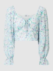 PAMELA X NA-KD REBORN Cropped Shirt aus Chiffon  von NA-KD Blau - 24