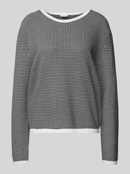 Regular Fit Strickpullover aus reiner Baumwolle mit Struktur von Tom Tailor Schwarz - 15