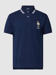 Poloshirt mit Motiv-Stitching von Polo Ralph Lauren Blau / Türkis - 36