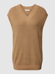 Pullunder mit V-Ausschnitt Modell 'sicilia' von Mango Weiß - 6