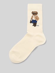 Socken mit Bärenmotiv-Print von Polo Ralph Lauren Beige - 21