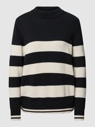 Strickpullover mit Streifenmuster von Christian Berg Woman Schwarz - 30
