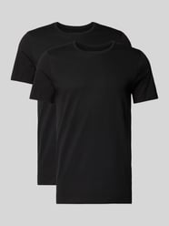 T-Shirt aus Baumwolle mit Rundhalsausschnitt von bugatti - 32