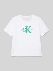T-shirt met labeldetail, model 'OTTOMAN' van Calvin Klein Jeans - 43