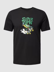 T-Shirt mit Motiv-Print Modell 'CLASSICS' von PUMA PERFORMANCE Schwarz - 30