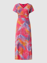 Maxi-jurk met bladermotief  van SMASHED LEMON Fuchsia - 8