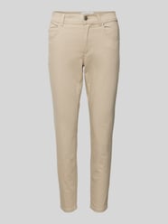 Slim Fit Jeans mit verkürztem Schnitt Modell 'ORNELLA' von Angels Beige - 35