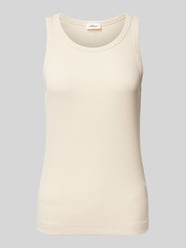 Regular Fit Tank Top aus Baumwoll-Mix von s.Oliver RED LABEL Beige - 3