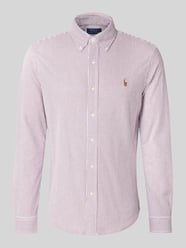 Freizeithemd mit Knopfleiste von Polo Ralph Lauren Bordeaux - 46