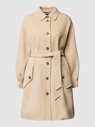 Płaszcz z bufiastymi rękawami model ‘FARISEO’ od Weekend Max Mara Beżowy - 42