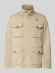 Jack met opstaande kraag en klepzakken model 'Ashmont' van Blauer USA Beige - 2