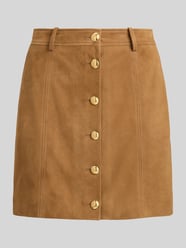 Minirock aus Ziegenvelours mit Zierknöpfen von Lauren Ralph Lauren - 4