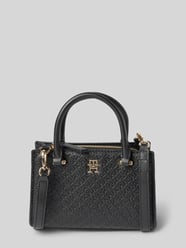 Tote Bag mit Label-Detail Modell 'ETERNITY' von Tommy Hilfiger Schwarz - 7