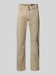 Tapered fit broek met steekzakken, model 'Lyon' van Pierre Cardin Beige - 41