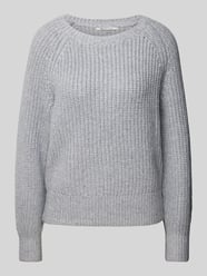 Regular Fit Strickpullover mit leichten Ballonärmeln von Tom Tailor Denim Grau - 32