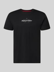 T-shirt z detalem z logo model 'Foam' od Alpha Industries - 41