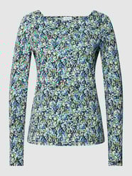 Shirt met lange mouwen en all-over motief, model 'EVERYDAY BRIGHTS' van Gerry Weber Blauw - 13