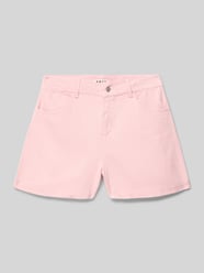 Szorty jeansowe o kroju regular fit z wpuszczanymi kieszeniami od Roxy Fuksjowy - 9