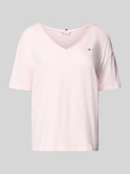 T-shirt o kroju regular fit z czystej bawełny od Tommy Hilfiger Fuksjowy - 21