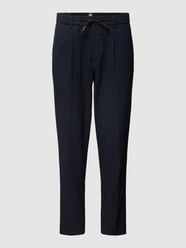 Relaxed Fit Stoffhose mit Strukturmuster Modell 'Perin' von BOSS Blau - 13