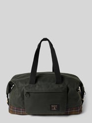 Weekendtas met labelpatch model 'FIELD WAX HOLDALL' van Barbour - 2