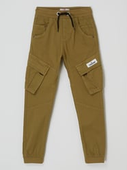 Banana fit cargobroek met elastische band, model 'Colivier' van VINGINO Groen - 4