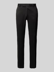 Slim fit pantalon met structuurmotief, model 'COSMOS' van Karl Lagerfeld - 32