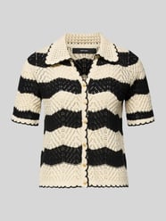 Kardigan w kroju regular fit z czystej bawełny model 'GOLDEN COVE' od VERO MODA - 10