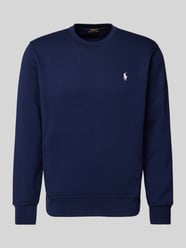 Sweatshirt mit Label-Stitching von Polo Ralph Lauren Blau - 36