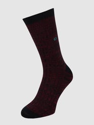Socken in Melange-Optik von Billybelt Rot - 9