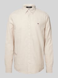 Regular Fit Freizeithemd aus Baumwoll-Leinen-Mix mit Button-Down-Kragen von Tommy Jeans Beige - 15