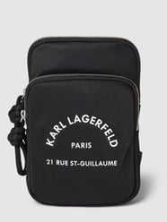 Torba na ramię z aplikacją z logo od Karl Lagerfeld Czarny - 14