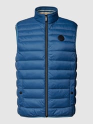 Steppweste im unifarbenen Design von Christian Berg Men Blau - 43