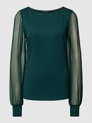 Blusenshirt mit Ärmeln aus transparentem Material von Zero Grün - 33