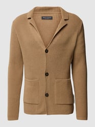 Strickjacke mit Eingrifftaschen von Marc O'Polo Beige - 10