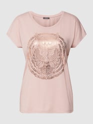 T-shirt z nadrukowanym motywem od Montego Różowy - 22