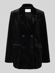 Żakiet o kroju regular fit z obszyciem ozdobnymi kamieniami model ‘HELLA’ od YAS - 41