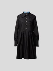 Blusenkleid mit Umlegekragen von Custommade Schwarz - 36
