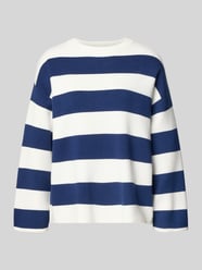 Strickpullover aus Viskose-Mix mit Streifenmuster Modell 'OTARI' von b.young - 10