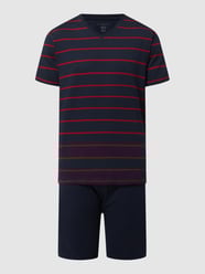 Pyjama aus Baumwollmischung  von bugatti Blau - 26