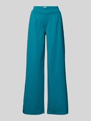 Wide Leg Stoffhose mit elastischem Bund Modell 'KATE' von ICHI Blau - 23