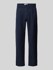 Regular Fit Bundfaltenhose mit Strukturmuster Modell 'Everyday' von ROTHOLZ Blau - 22