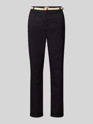 Chinosy o kroju casual fit z dodatkiem bawełny od Christian Berg Woman - 11