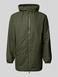 Jacke mit Zweiwege-Reißverschluss Modell 'LOHJA' von RAINS Grün - 30