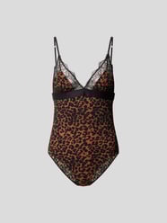 Body mit Spitzenbesatz von Love Stories Beige - 7