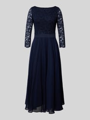 Cocktailkleid aus Häkelspitze von Swing Blau - 2